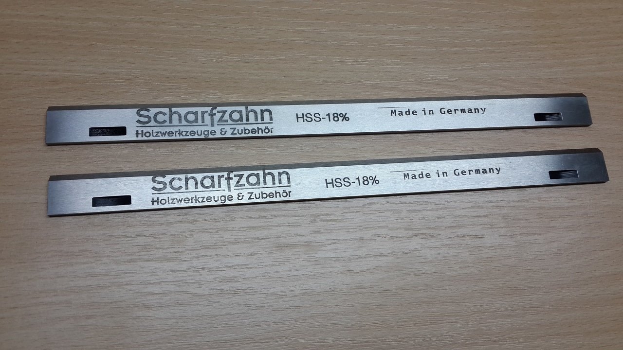 Für Scheppach 260x18x3   2st.Hobelmesser Ersatzmesser Ersatzteil HSS 18% mit Nut 